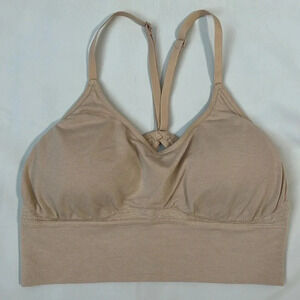 Racerback  Padded Bra Adjustable Strap, Size M/L